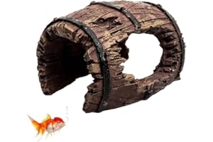 JUGUTA 3 Piezas De Decoración Para Acuario, Tronco De Árbol, Simulación De Musgo, Decoración De Acuario, Acuario, Cueva, Decoración, Tronco Hueco, Para Escondite De Reptiles O Peces Betta, Hábi