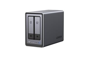 ‎UGREEN UGREEN NASync DXP2800 2-bayowy NAS biurkowy procesor Intel N100 czterordzeniowy 8 GB RAM DDR5 2,5 GbE 2 sloty M.2 NVMe HDMI 4K NAS (bez dysków)