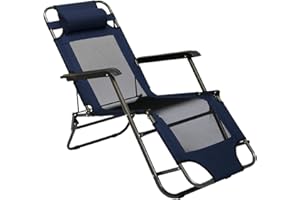 ‎AMANKA AMANKA 155 x 60 cm Relaxliege Garten Liegestuhl Klappbar - Gartenstuhl mit Liegefunktion - Sonnenliege Faltbar - Campingliege Leicht - Gartenliege Wetterfest Strandliege Relaxsessel Outdoor Liege
