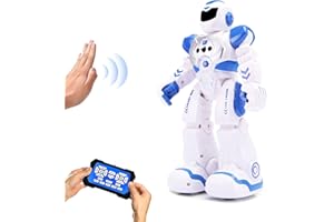 HFAN RC Robots Toy for Kids, Intelligent Programmable Robot Toy, Infrared Controller Robot for Kids Toy, Dancing, Singing, Talking, Gesture Sensing Robotic Toys Boys Girls Kids Gift