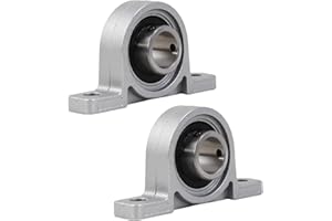 NZNSML 2 Pcs Pillow Block Bearing 12 mm Vertical Housings Zinc Alloy Mounted Flange Pillow Block KP001 Ball Bearings for 3D Printer Spoolers Axis Shaft Machine