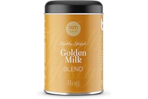 BAM Złote Mleko, mieszanka przypraw w proszku do Złotego Mleka, na 25-30 filiżanek, 80 g