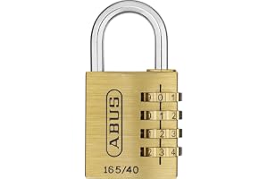 ABUS Kombinationslås 165/40 – hänglås av mässing – med individuellt justerbar nummerkod – bagagelås/spindlås – ABUS-säkerhetsnivå 4