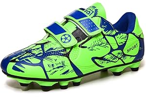 AQTDUAJ Fussballschuhe Kinder Fußballschuhe Jungen Mädchen Soccer Trainingsschuhe rutschfest Turnschuhe Unisex 28-37