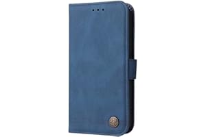 HAOYE Case for Motorola Moto E13 Case Wallet Flip Cover, Leather Protective Cover & Credit Card Pocket, Support Kickstand Slim Case, Blue