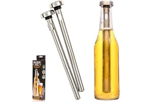 Malayas - 2PCS Beer Chiller Stick Instant Portable Stainless Steel Beer Drink Bottle Cooling Stick,Best for Home Bar, Party, Outdoor BBQ, Men Favorites