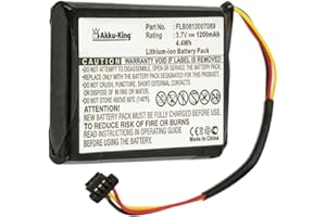 Akku-King Akku kompatibel mit Tomtom AHA11111009, FLB0813007089, VFAS - Li-Ion 1200mAh - für Tomtom GO 60, One XL Europe Traffic, One XL Traffic, XL 30 Series