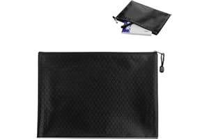 BZKSER Geldtasche - 2Pcs Geldmappe, Geldscheintasche, Bankmappe Groß, Bargeld Tasche, Bargeld Aufbewahrung, Banktasche, Banktasche Mit Reißverschluss, Bankmappe A5, Banktasche Mit Reißverschluss