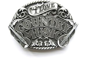 Urban Backwoods I Love Country Music II Fibbie per cinture Belt Buckle