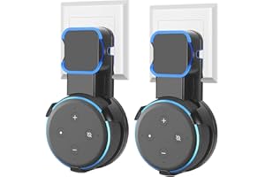 Cinolink Dot Wall Mount Holder Hanger for 3rd Gen for Dot 3rd Generation Smart Home Speaker [2 Pack-Black]