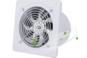 Btstil Ø 150 mm Abluftventilator, 6'' Rohrventilator Badlüfter 28W Wand-Ventilator 600m³/h für Home Badezimmer Küche Garage (Weiß)