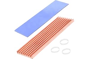 Haojiaho M.2 2280 SSD Kühlkörper, Kupfer, 70 x 21 x 4 mm, Laptop NVMe M.2 Kühlkörper mit Silikon Wärmeleitpad für 2280 M2 SSD Laptop