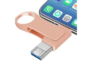 Lyshery USB Stick 512GB 4 in 1 USB Stick Handy USB 3.0 Speicherstick 512GB Photostick Große Kapazität Fotostick Externer Speicher für Smartphone/OTG Android/Laptop/PC