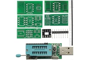 Programmeringssats, CH341A v1.7 med 1,8 V nivåkonvertering för EEPROM Flash för BIOS USB-programmerare elektronik chip läsnin
