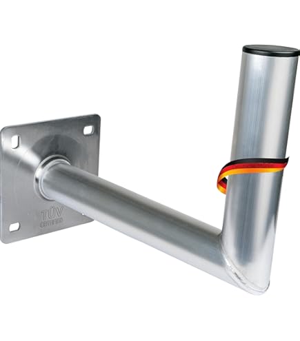 Supporto Per Parabole Hama - In Alluminio A L, Per Antenne Fino A 100cm, Altezza 25cm - Foto 7