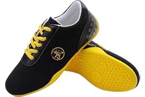 MACITA Chaussures Tai Chi WU Shu Kung Fu Karate Taekwondo Chaussures Art Martial Chinois Traditionnel Qi Gong Trainer Wing Chun Gym Sneaker pour Les Exercices du Matin