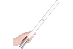 BLS LED Closet Light Battery Powered, T401 Super Bright Wireless Under Cabinet Lighting | Motion Sensor | 4500mAh Rechargeable | Stick on Lights | 180 Days Battery Time