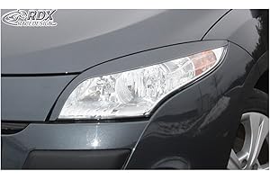 RDX Racedesign Spoilers de phares compatible avec Renault Megane III 2008-2015 (ABS)