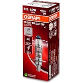 Osram Ampul Night Breaker Laser H1 12V 55W%100'ye kadar Fazla Işık 150M'ye kadar Fazla G&ouml;r&uuml;ş A&ccedil;ısı,%20'ye kadar Beyaz Işık 64