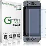 amFilm Nintendo Switch Verre Trempé Protection écran (2 Pièces), Film Protecteur D'écran pour Nintendo Switch (2017)