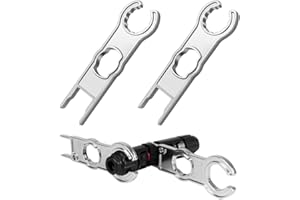 WKRTDY Ensemble de 2 Outils pour Connecteur de Panneau Solaire MC4, Clé en Métal pour Déconnexion Solide, Sertisseuse de Fil pour Câble et Connecteur de Système PV
