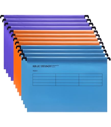 20 Cartelle Sospese A4 Con Etichette - Organizzazione Documenti Ufficio E Casa