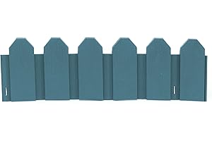 THESECRETHOME.ES The Secret Home - Set de 4 Vallas para Jardín – Vallas de Propileno – Color Aruba - Decoración y Protección para Hogar - Ideal para Jardín, Piscina y Terraza (Modelo 2)