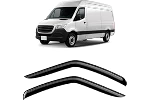 CLIM ART Adhes Deflectores de Aire para/compatible con Mercedes-Benz Sprinter 19-26 Van - Deflectors Ventanilla -Accesorios Coche -Derivabrisas -Deflectores de Viento -Cortavientos Ventana Coche - 2ud