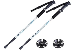 2 X Hikehobby® Antishock With Handle Trekking Walking Hiking Stick Pole