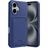 CONSTRAIN - iPhone 17 ile uyumlu Kılıf Kamera Ve K&ouml;şe Korumalı Kartlıklı C&uuml;zdanlı Yumuşak Renkli Silikon Kapak i&ccedil;i Kadife - L