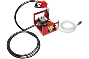 AWOLSRGIOP Pompa diesel autoadescante, 200 W, 230 V, pompa gasolio, set completo, pistola automatica con filtro diesel e maniglia, stazione di benzina, impianto di benzina, pompa olio combustibile diesel