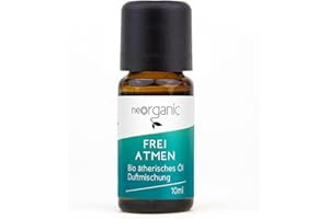 ‎NEOORGANIC NeoOrganic® Bio Duftmischung - Frei Atmen aus 100% naturreinen ätherischen Ölen - Duftöl für Diffuser & Aromatherapie - mit Eukalyptus, Pfefferminz und Fichte - 10ml
