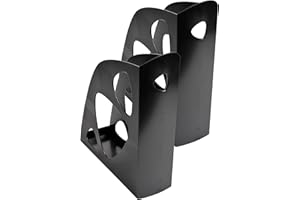 Exacompta 181014NSD Zestaw 2 pionowych pojemników na czasopisma MAG-CUBE na format A4+ z tworzywa sztucznego 266 x 82 x 305 mm czarne – do przechowywania dokumentów – certyfikat Błękitny Anioł