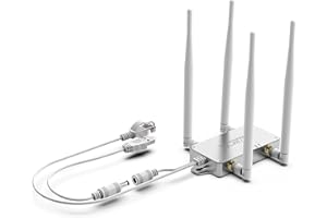 VONETS VBG1200 Mini Pont sans Fil Industriel Double Bande Wi-FI 2,4 GHz 5 GHz avec 4 antennes externes Idéal pour Les installations industrielles, PLC, Robots