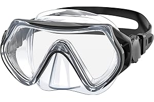 Findway Masque de Plongée Enfant,Lunettes de Plongée Enfants Masque de Snorkeling pour 5-16 Ans Garçons Filles,180°View HD Anti-buée Anti-fuite Lunettes de Natation