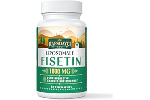 RAPSDAYCI Fisetin Liposomal avec Quercetin 1200 mg - Antioxydant Efficace pour une Santé Optimale (1P)