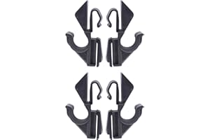 Doo Engy Supporto per cappello, clip per F-iat Grande Punto Punto Van Evo 199, sinistra e destra, 2 coppie