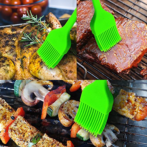 Hunde Welpe Pfoten, Fisch und Knochen 100% Lebensmittelqualität Silikon ohne BPA Backform, Backpinsel und Teigschaber aus Silikon-Set mit Rezept, hitzebeständig, spülmaschinenfest, leicht zu reinigen für Haustiere, Kinder, Hundefutter, Leckerlis für Hunde, PET Supplies, Seifenherstellung, Gelatine, Cake Pops, Brötchen, Knochen Candy, Muffins, Schokolade Candy Formen, Ice Tablett. - 5