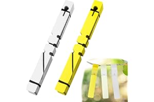 PLUSHCEWT 200Pcs Etichette per i Nomi delle Piante Appese, Etichette di Plastica per le Piante, Etichette Regolabili per il Giardino Appese Etichette per le Piante Etichette Riutilizzabili (A)