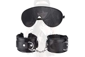 binxliuxo liuxingran Antifaz de Pulsera de Cuero, Interior de Felpa, tamaño Ajustable