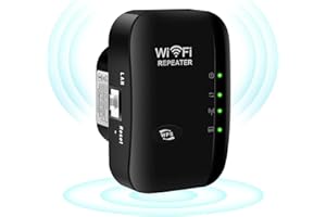 GENIE'S POEMS WLAN Verstärker Kompatibel Allen WLAN Geräten, WLAN Repeater WLAN - Verstärker mit LAN/WAN Port, WiFi Repeater mit 3 Modus, Internet Verstärker, WR03-BK-XY04