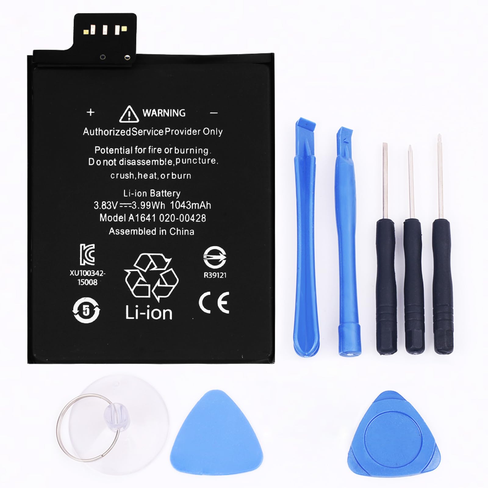 Pinsinholy A1641 Battery Compatible with iPod Touch 6 6th Generation gen with Installation Tools 1043mAh 3.83V 3.99Wh 020-00426