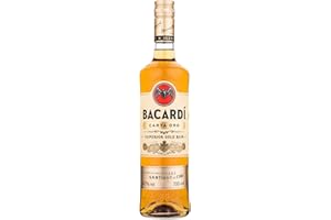 BACARDI BACARDÍ Carta Oro Superior Gold Rum, 40% ABV, 70cl / 700ml, Iconic Caribbean Rum Perfect for Cuba Libre Cocktails