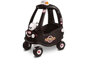 Little Tikes Voiture Noire Coupé Cozy - Conduisez avec un vrai klaxon de travail, interrupteur d'allumage à clic & carburant