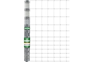 casa pura Clôture anti-gibier galvanisée de qualité professionnelle | Différentes hauteurs selon l'espèce animale | 50 m de long | Clôture forestière | Clôture en fil métallique (150 cm x 50 m)