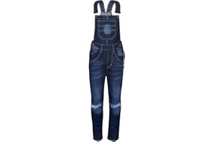 A2Z 4 Kids Salopette En Jean Filles Jeans Déchirés Au Genou Salopette Tout-En-Un Combinaison Playsuits Âge 5-13 Ans
