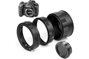 Fotover Makro Verlängerungsrohr Macro Extension Tube Metall Mount Ring for Pentax PK Mount Kameras Mit Körper Hinterer Objektivdeckel