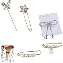 Elegante Broschen Set - 5 Stück Für Damen, Gold