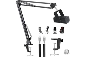 NT-USB+ Bras Micro - Support Micro Réglable, Pied Micro Bureau pour Rode NT-USB NT-USB+ Micro, Perche Micro avec Microphone Tube de Fixation pour Rode NT-USB Mini pour Jeux Streaming par YOUSHARES