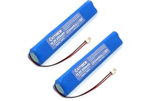 Exmate Lot de 2 Batteries de Rechange NI-MH 10,8 V 2500 mAh pour obturateur de Scooter Velux 846933 946930 946933 avec câble et fiche Batterie de Rechange pour volet Roulant Velux, Volets roulants